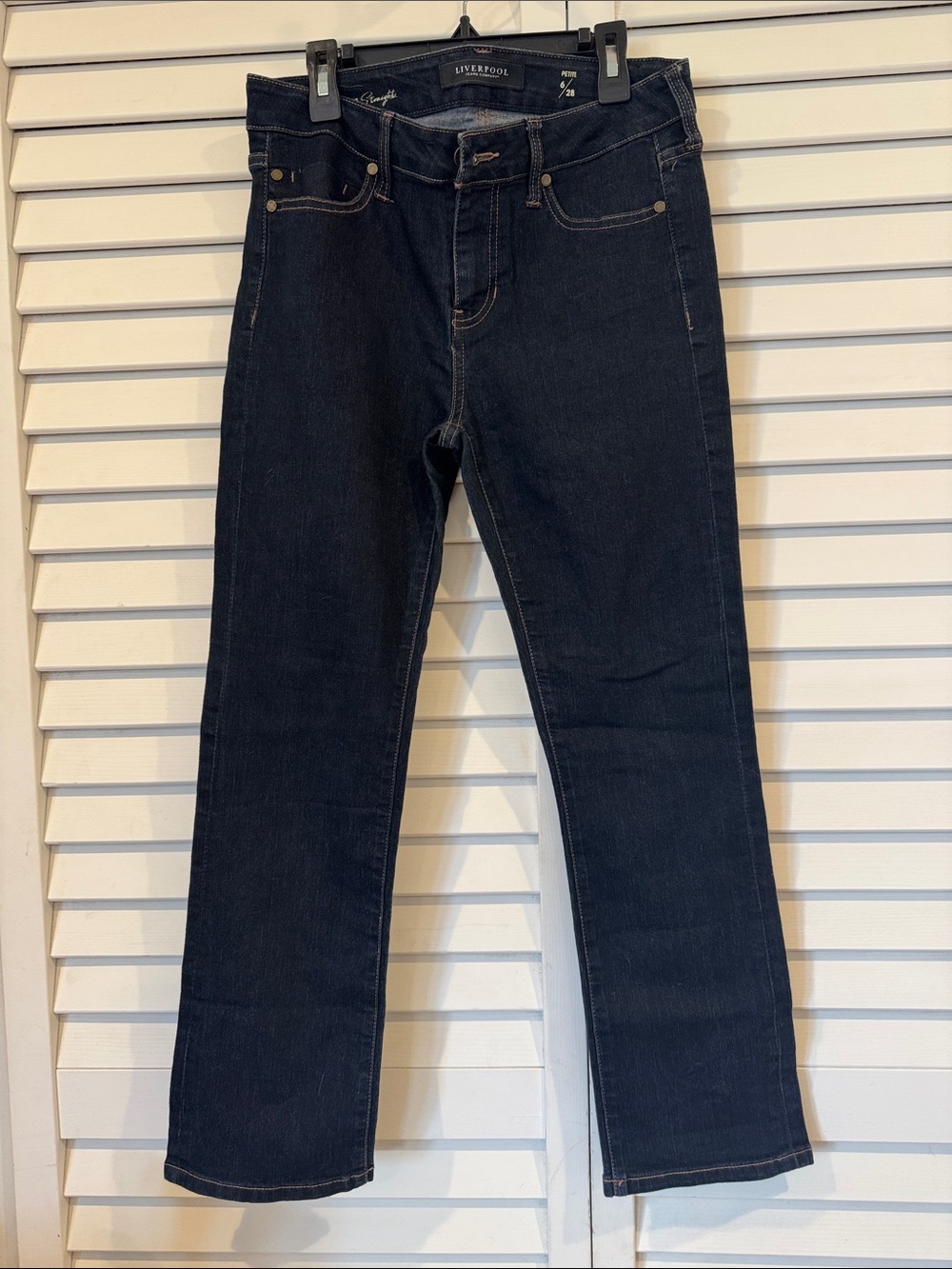 Liverpool Dark Indigo Straight Leg Jeans